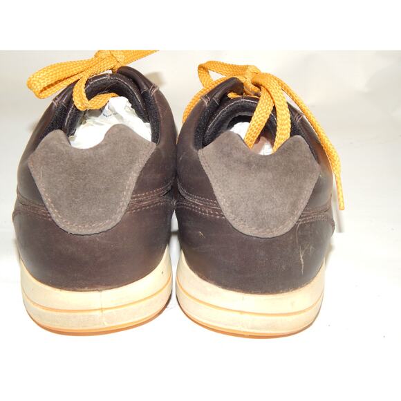 ECCO Golf Shoes Mens 8.5 US 42 EU BIOM Hybrid Spikeless Brown Orange Leather - Picture 7 of 8